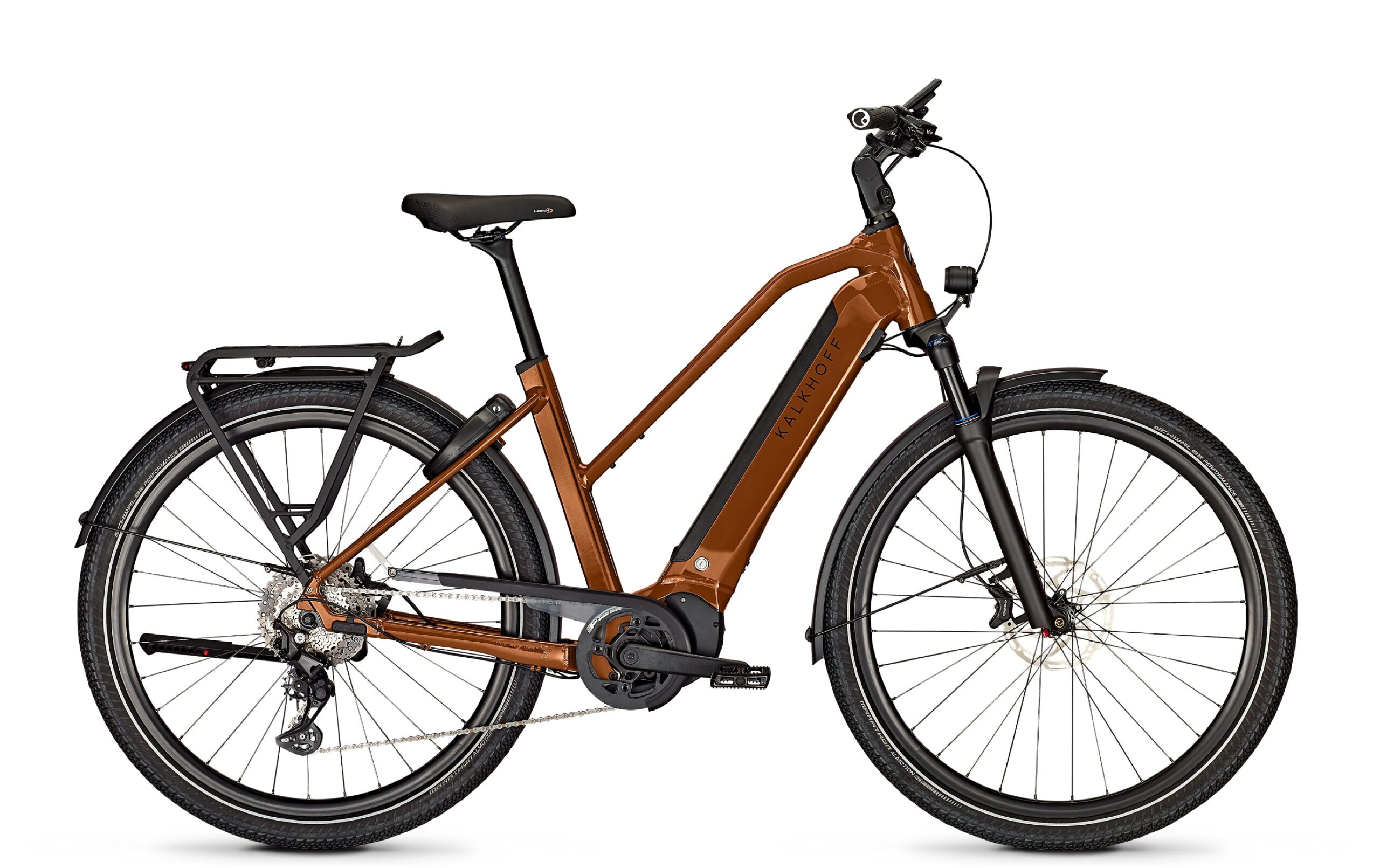 Kalkhoff Endeavour 5 Advance+ Trapez goldbrown glossy Kalkhoff Endeavour 5 Advance+ Trapez goldbrown glossy
