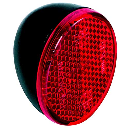 Busch + Müller Rückstrahler Oval für Schutzblech schwarz/rot Busch + Müller Rückstrahler Oval für Schutzblech schwarz/rot