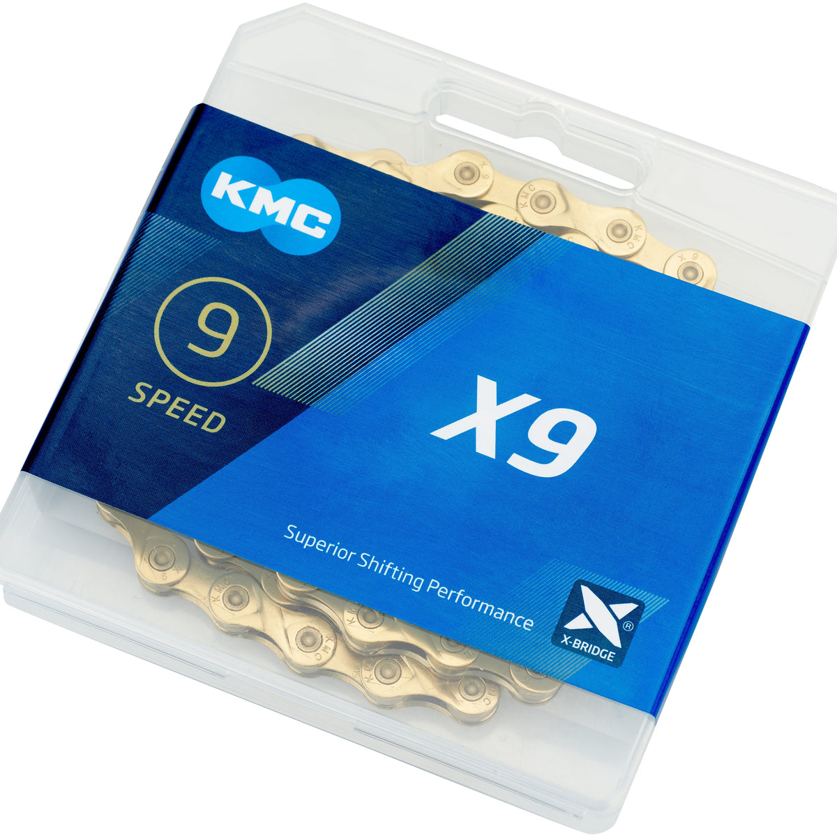KMC X9 Ti-N Kette 9-fach gold KMC X9 Ti-N Kette 9-fach gold