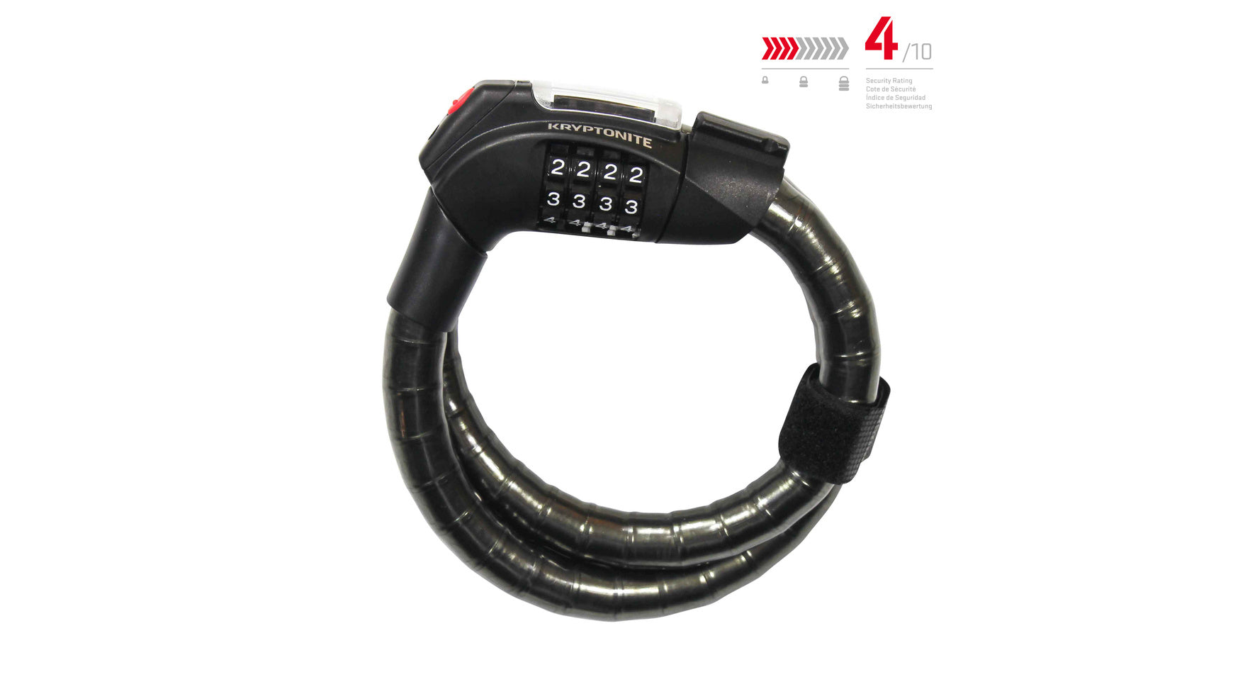 Kryptonite KryptoFlex 2080 Combo Armored Kabelschloss 80cm Kryptonite KryptoFlex 2080 Combo Armored Kabelschloss 80cm