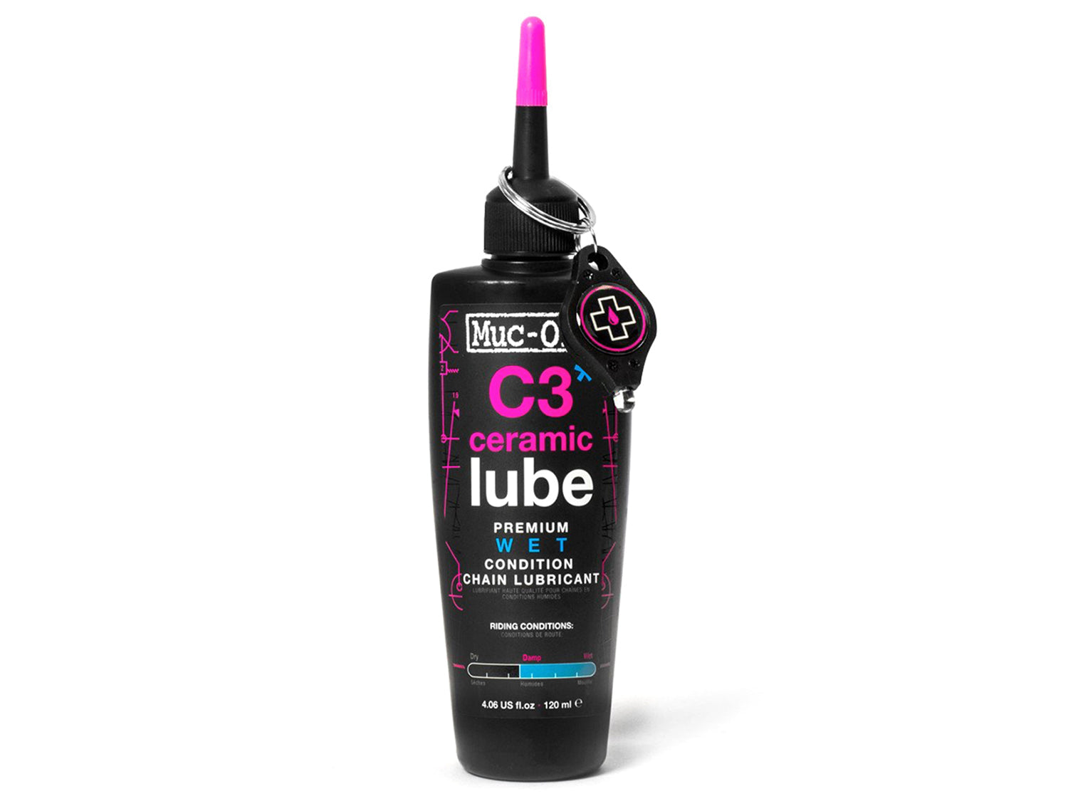 Muc-Off C3 Wet Ceramic Lube Kettenschmiermittel 120ml Muc-Off C3 Wet Ceramic Lube Kettenschmiermittel 120ml