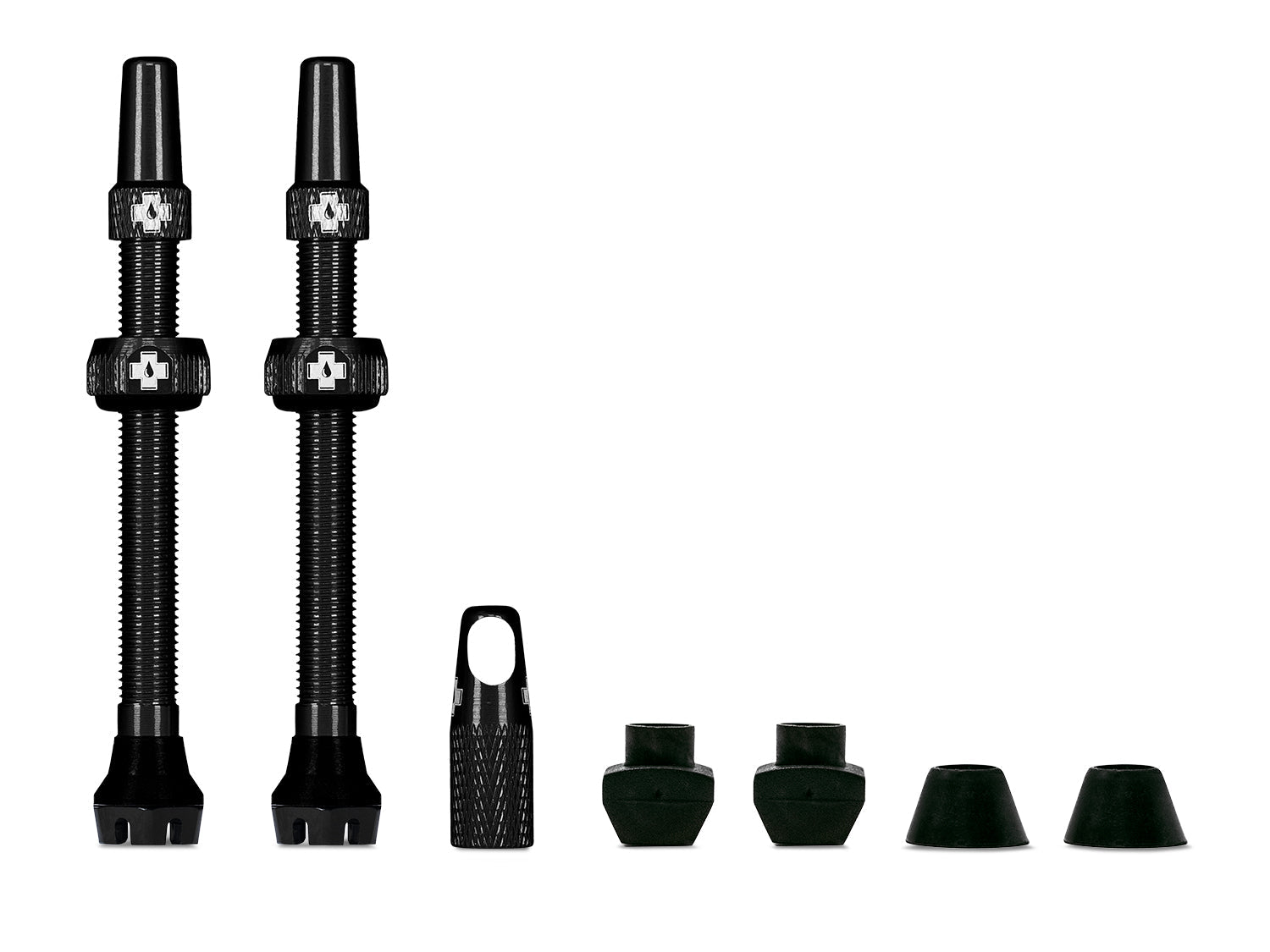 Muc-Off V2 Tubeless Ventil-Kit 60mm schwarz Muc-Off V2 Tubeless Ventil-Kit 60mm schwarz