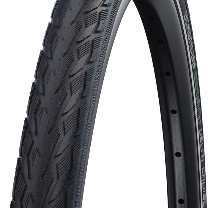 Schwalbe Delta Cruiser Plus Active Drahtreifen 20x1.75" PunctureG E-25 Green Compound Reflex schwarz