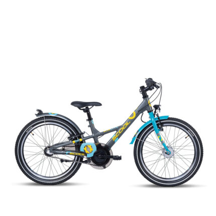 S'COOL Junior Bikes Kinderfahrrad XXlite 20 Zoll 3-Gang Dark Grey/Ocean