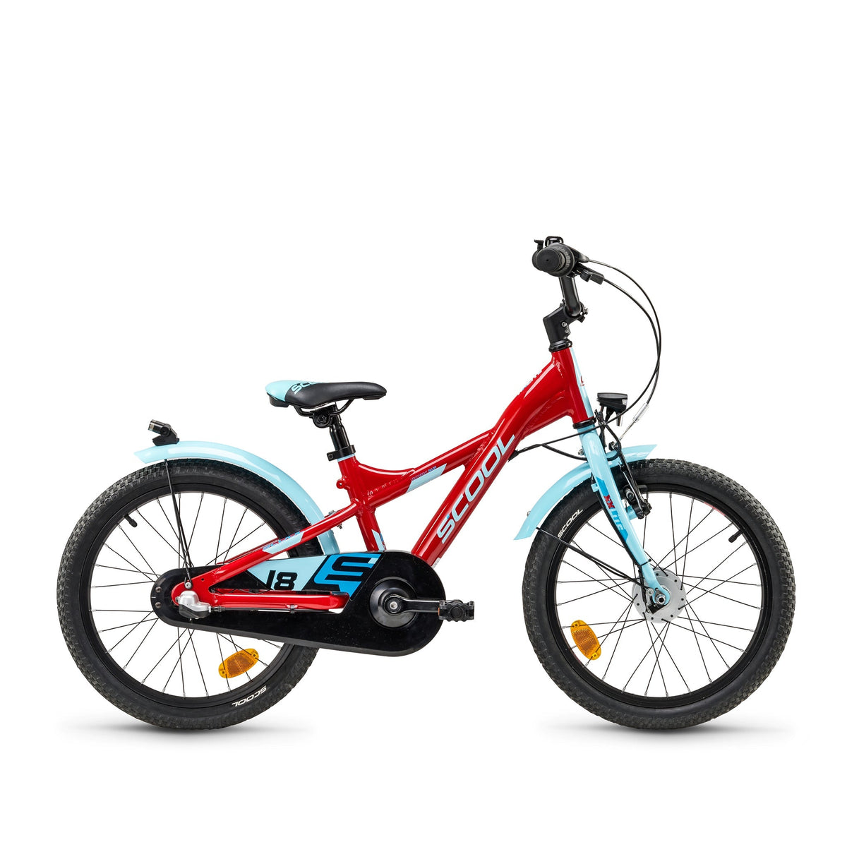 S'COOL Junior Bikes XXlite street 18 Zoll 3-Gang Red/Light Blue S'COOL Junior Bikes XXlite street 18 Zoll 3-Gang Red/Light Blue