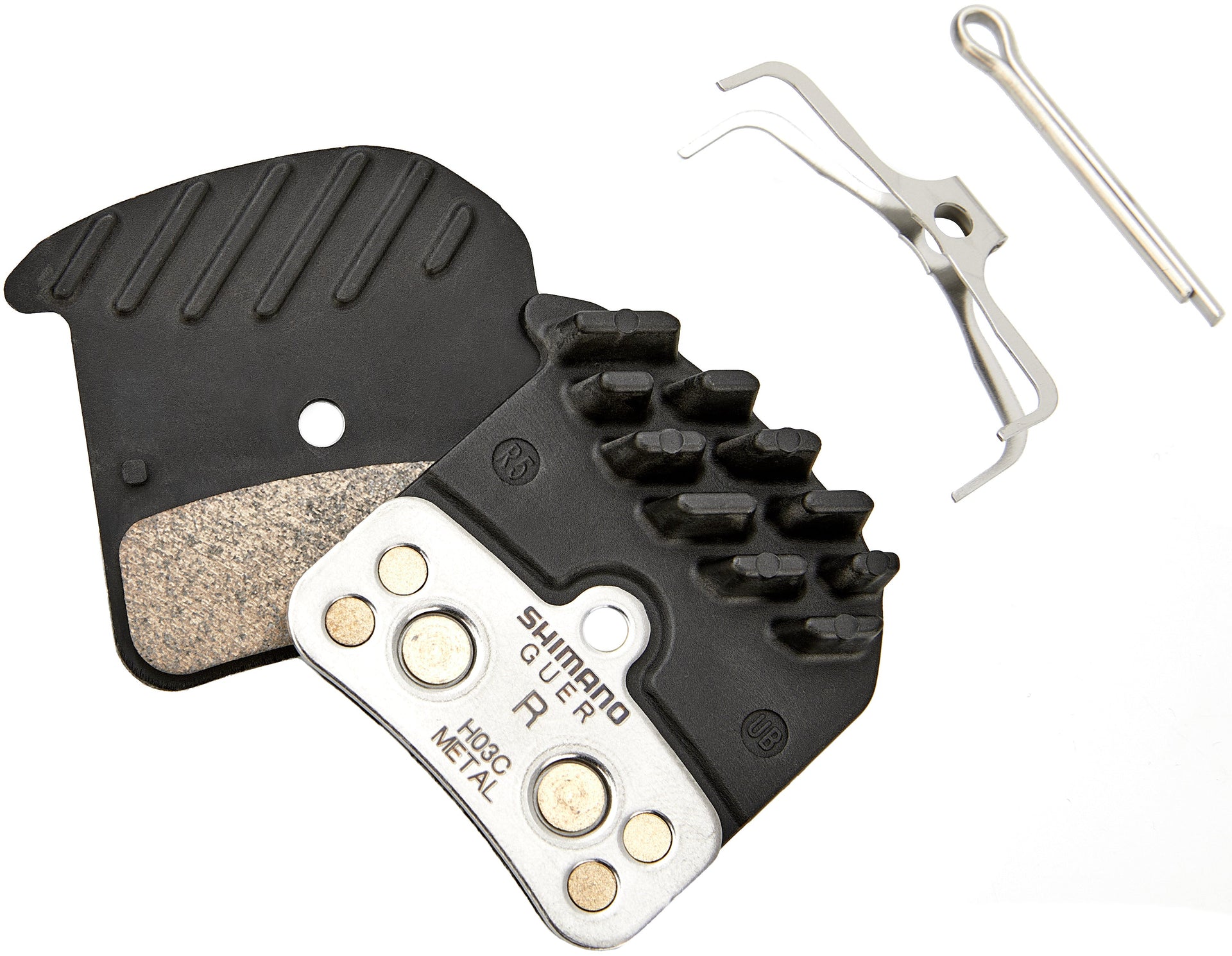 Shimano H03C Scheibenbremsbeläge Metallisch mit Cooling Fins für XT/Saint/Zee Shimano H03C Scheibenbremsbeläge Metallisch mit Cooling Fins für XT/Saint/Zee