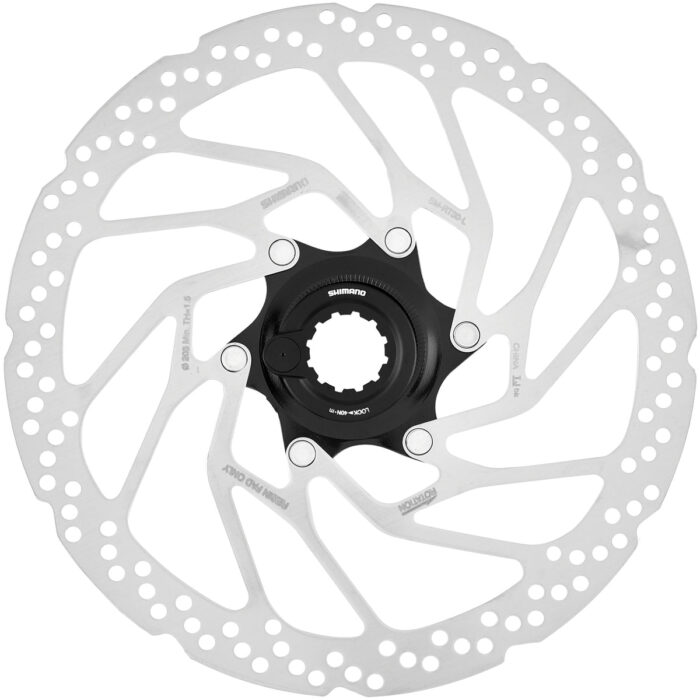 Shimano SM-RT30 Bremsscheibe mit Magnetischem Verschlussring 203mm für Organische Bremsbeläge