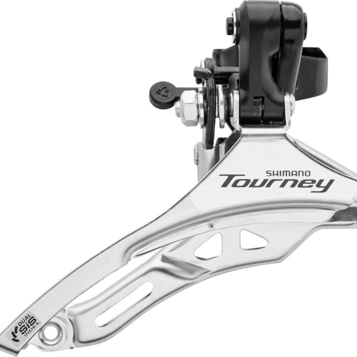 Shimano Tourney FD-TY300 Umwerfer Schelle Hoch 3x6-/7-fach Top Pull schwarz/silber