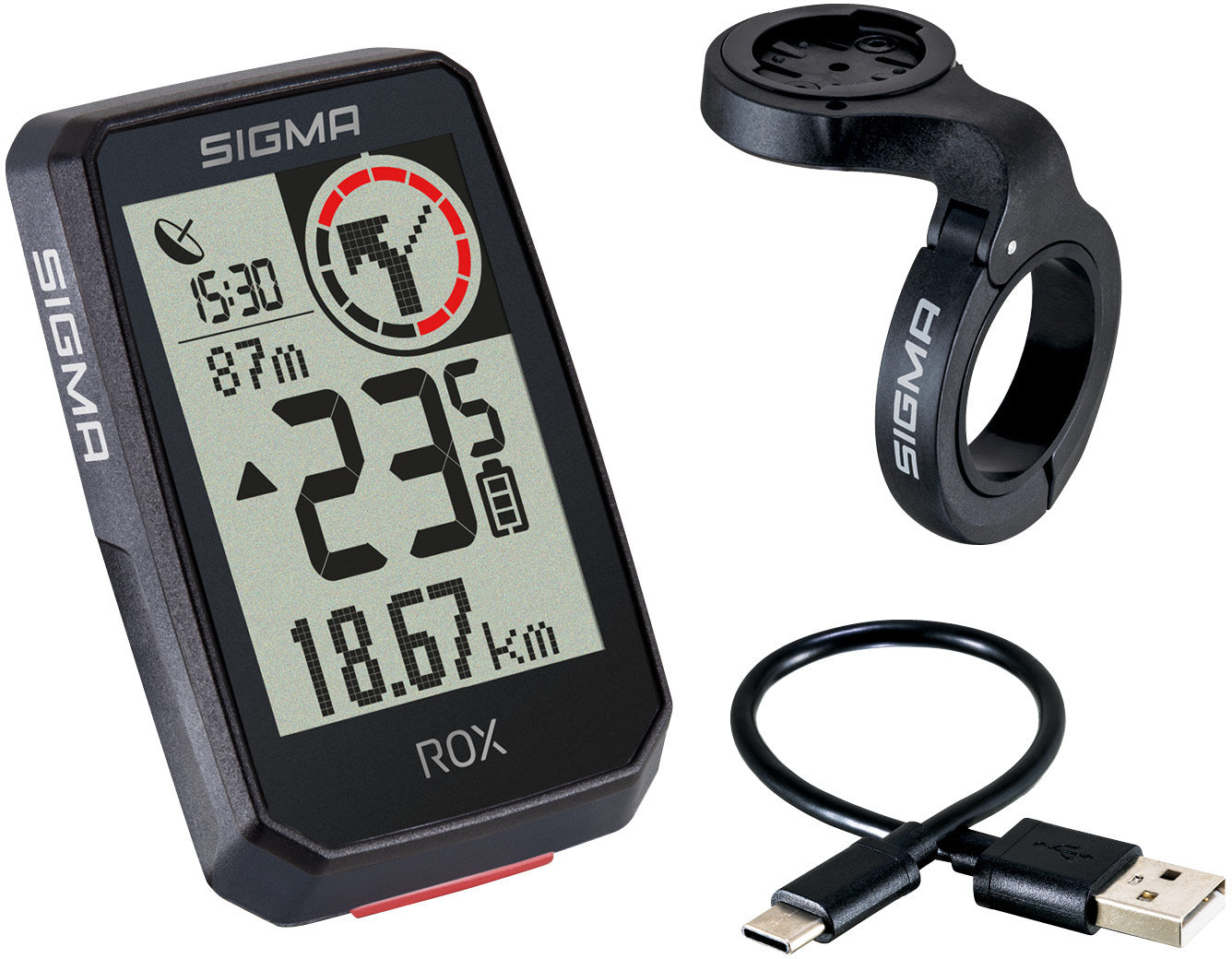 Sigma ROX 2.0 Fahrradcomputer inkl. Butler GPS Halterung schwarz Sigma ROX 2.0 Fahrradcomputer inkl. Butler GPS Halterung schwarz