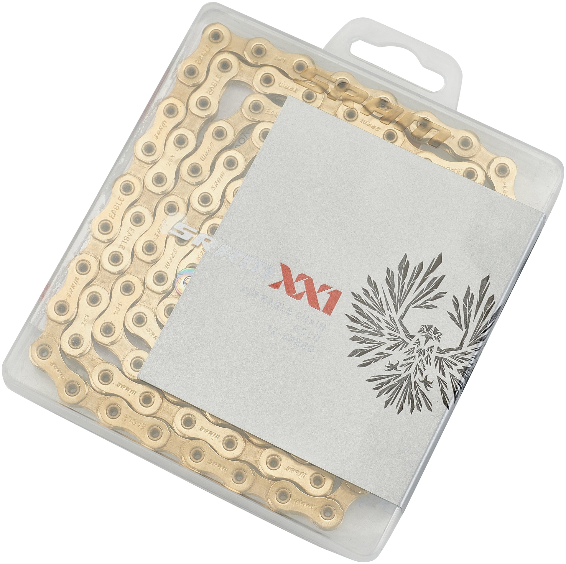 SRAM XX1 Eagle Kette 12-fach gold SRAM XX1 Eagle Kette 12-fach gold